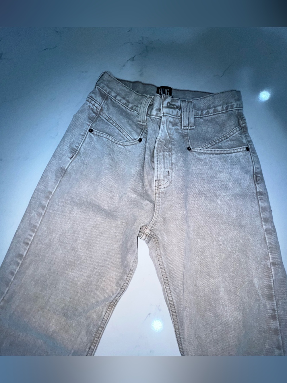 BDG Tan Washed Cowboy Jean Sz 27